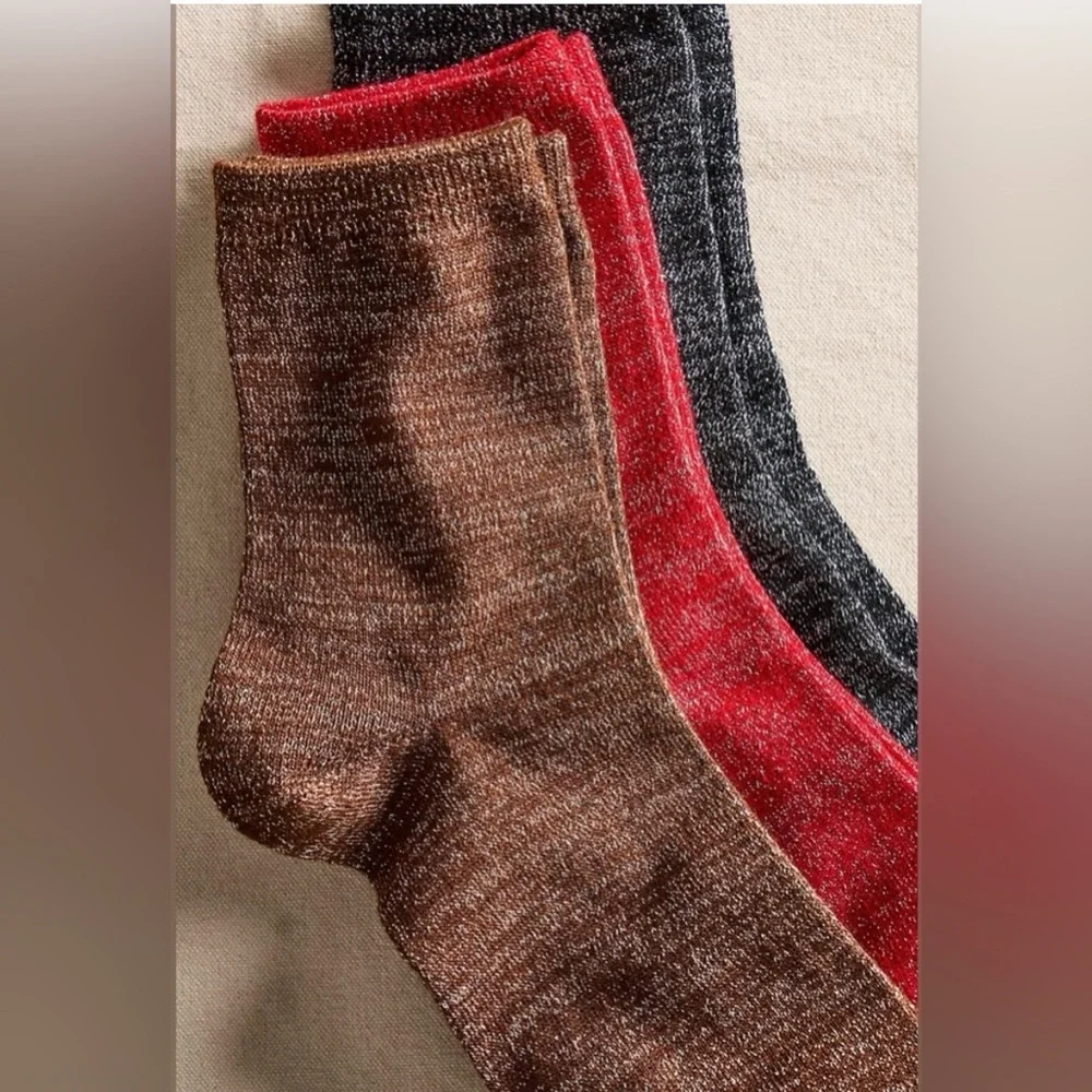 NWT Free People Pack of 3 Desert Disco Socks